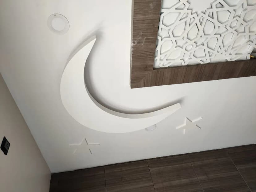 Prizm Interiors | False Ceiling | Grid Ceiling | Gypsum Partition project