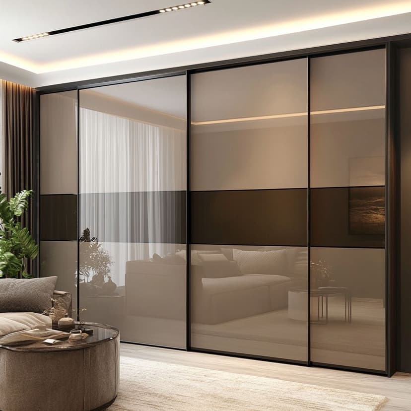 Marvel interiors,Glass and plywoods project