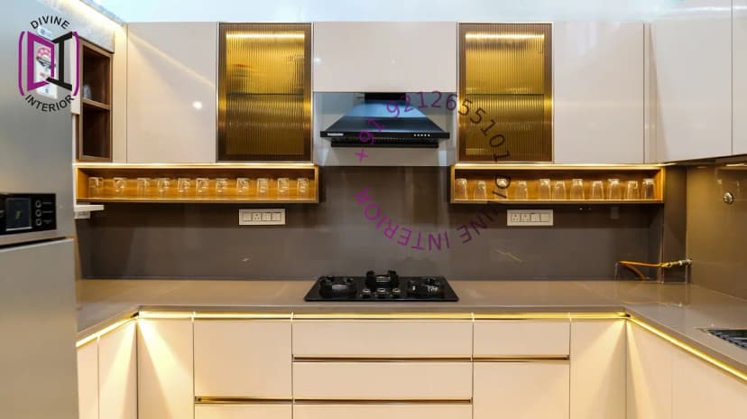 Divine Interior - Modular Kitchen, Wardrobes, and Wood Work Manufacturer in Delhi project