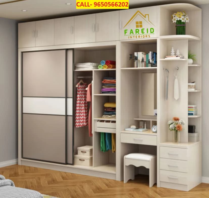Fareid Interiors and Carpenter Service for Modular Kitchen Sofa Bed Almirah and Other Furniture Work project
