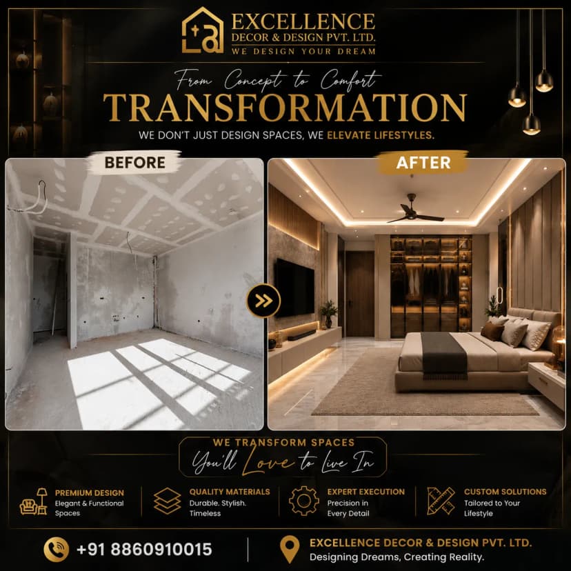 EXCELLENCE INTERIOR Designer in Delhi Ncr project