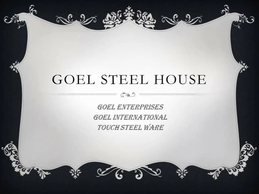 TOUCH STEEL WARE project