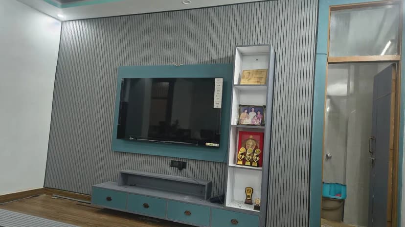 SHREE JEE INTERIOR DESIGN - Best wallpaper and PVC panel WPC Panel Flooring frosted filmshop in Vasundhara Indirapuram project