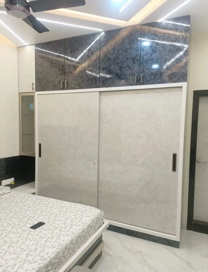Sharma modular kitchen work and wardrobe project