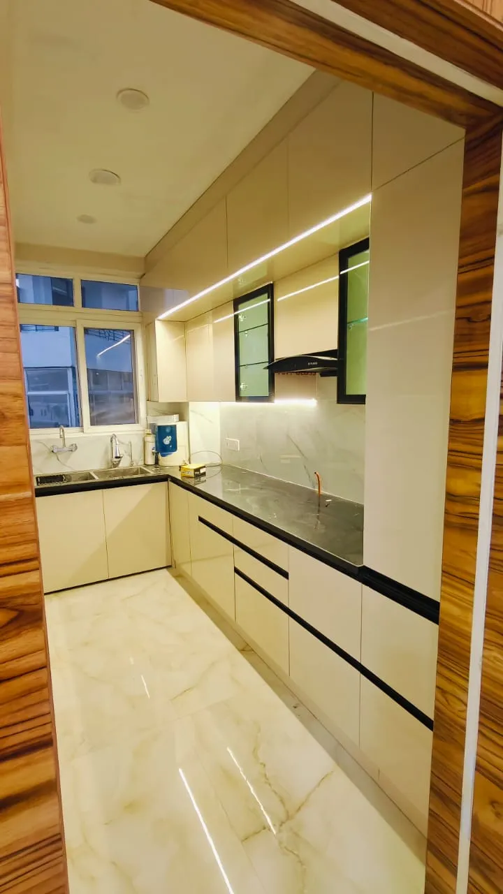 Sharma modular kitchen work and wardrobe project