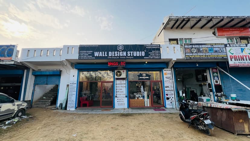 wall design studio-best wallpaper store|customized wallpaper|charcoal louvers|curtain store|gurgaon project