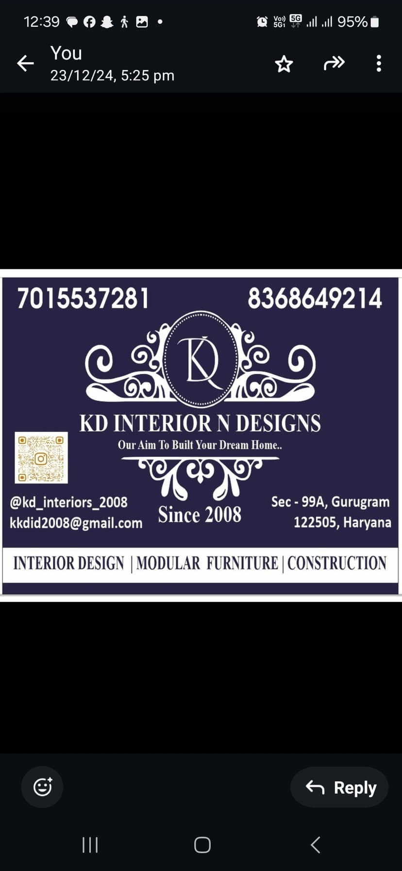 KD INTERIOR N DESIGNS Since(2008) interior