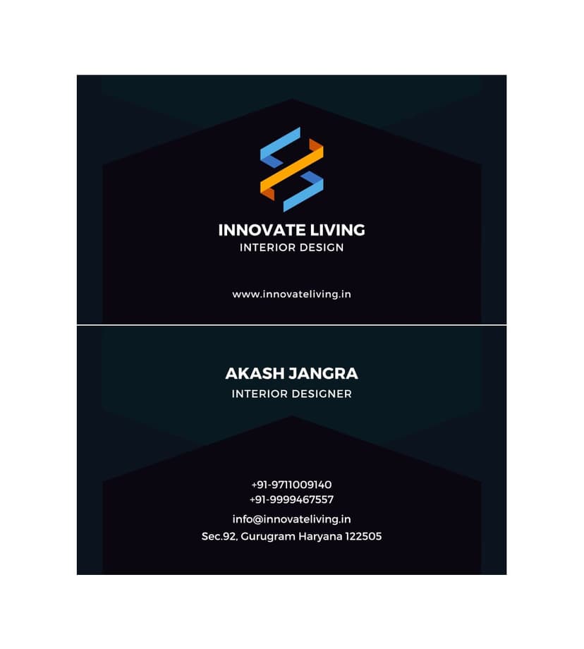 Innovate living interior design interior