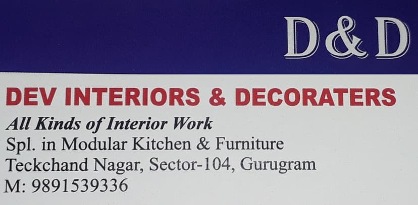 Dev Interiors & Decoraters interior