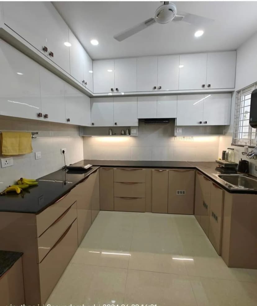 Mordern Modular Kitchen - Pvc Panel, Pvc Flooring, Wardrobes Designer project