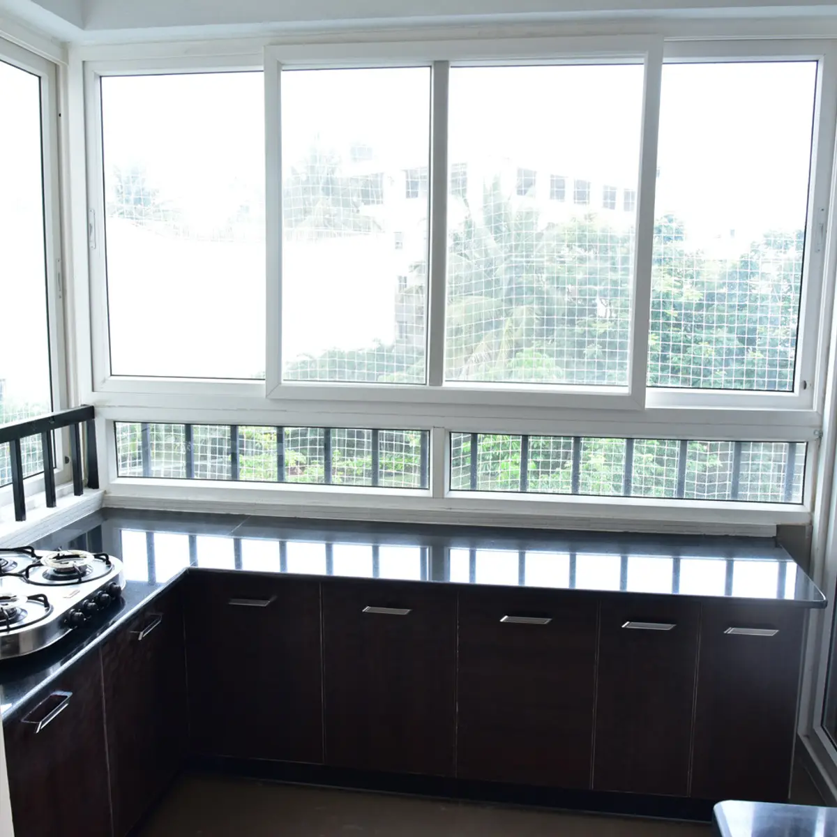 earthy kitchen with layout — real Indian home