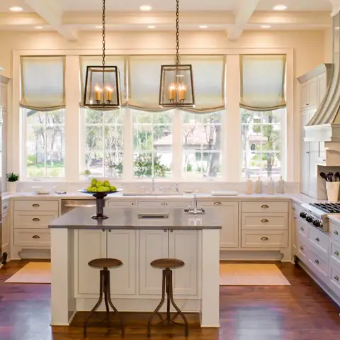 beige traditional kitchen with layout — real Indian home
