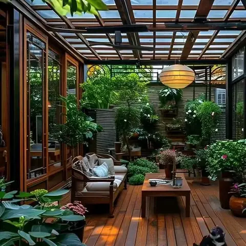 earthy boho balcony with outdoor — real Indian home
