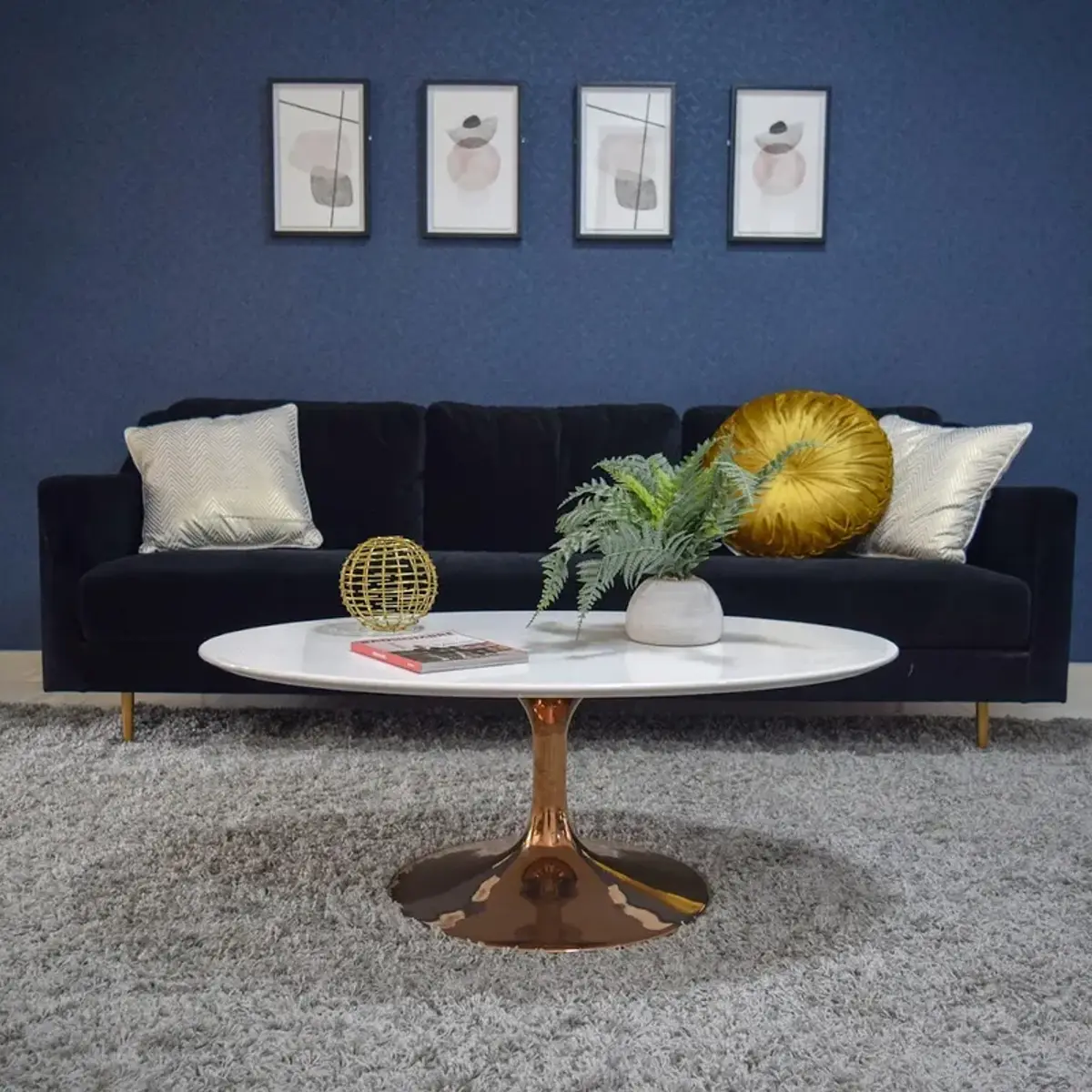 jewel tone mid century living room with paint — real Indian home