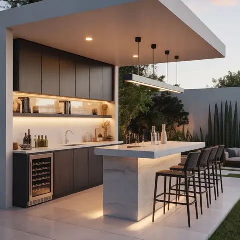 beige modern minimalist balcony with layout — real Indian home