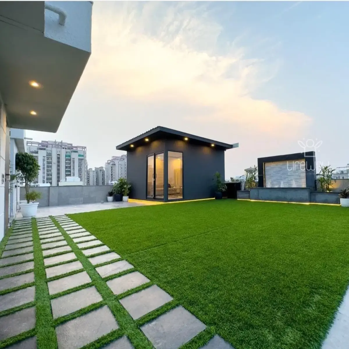 grey balcony with balcony — real Indian home
