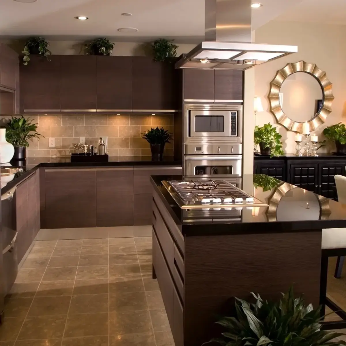 earthy traditional kitchen with shutter — real Indian home