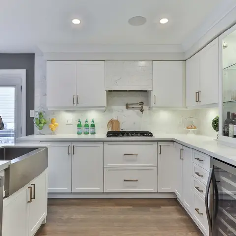beige traditional kitchen with layout — real Indian home